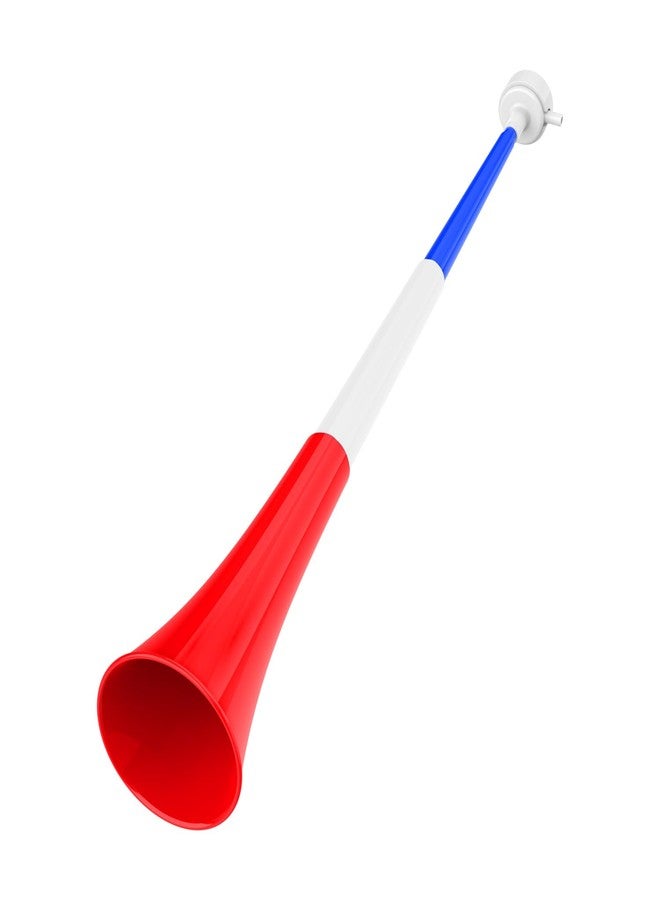 Ouffun Collapsible Stadium Horn Noise Maker 24 Inch Vuvuzela Stadium Blower Plastic Trumpet Blow Horns Noisemakers for Sporting Events Graduation Games School Sports Party Supplies Favors Accessories - Image 1